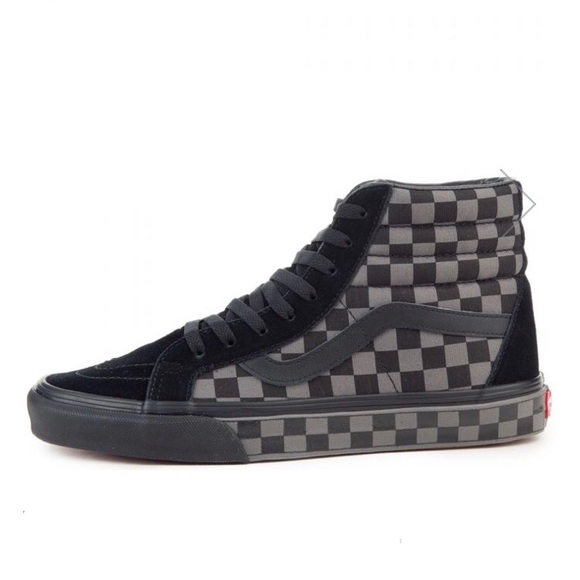 Vans sk8 reissue checkers black pewter sneakers - Picture 2 of 7